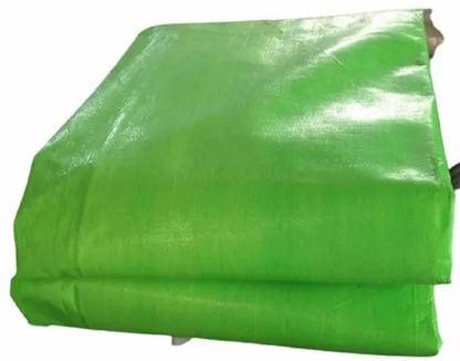 GrahLogy 18x24 HDPE Tarpaulin Sheet Waterproof Tirpal, Tripal 120 GSM Light Weight Tent - For Camping, Construction Sites, Temporary Shelters, Truck Cover, Farmhouse, To Cover Cement