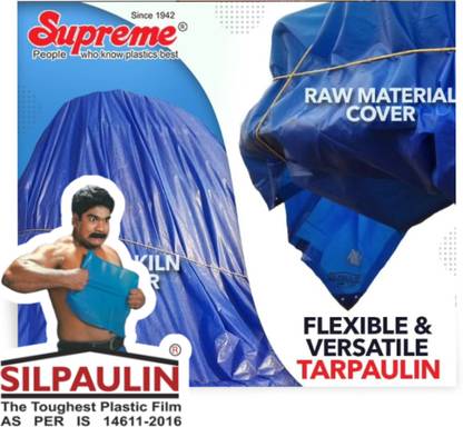 VG TARP Silpaulin Blue Tarpaulin –12x12ft Heavy-Duty Waterproof & UV-Resistant, MultiUse Tent - For 6