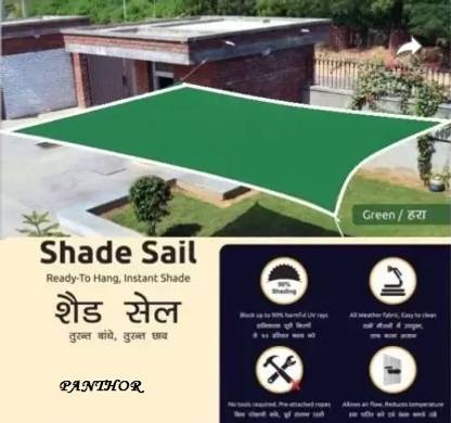 Panthor Heavy Duty ,Long Life Sun Shader Net/ Tripal 15x10 feet ,UV Resistance upto 90%/ Tent - For Shading 15'x10' Carpet Area