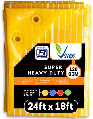 Vinex 24ft X 18ft, 120 GSM | Multilayer Water Proof Tarpaulin Sheet | ISI MARK Tent - For Transportation Covers