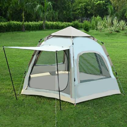 Hacer Camping Tent 210D+190T Fabric Layer Lightweight Portable Backpacking Waterproof Tent - For For 3 to 4 Persons Suitable for Hiking