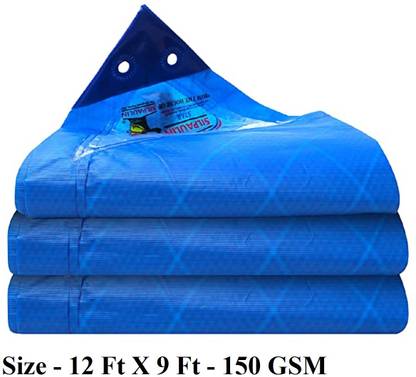 Harp Silpaulin-150 GSM Include Reinforced Edge on 4 Sides for Extra Strength 12 x 10 ft Tent - For Tent