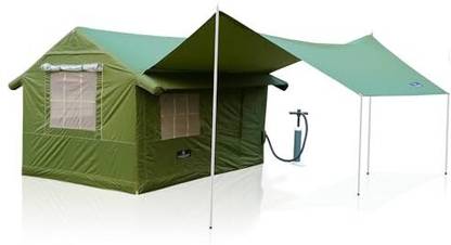 Hacer 420D Oxford Fabric Advanced Air-Beam Glamping Tents with Tyre Pump Tent - For 3 to 4 Persons Suitable for Hiking