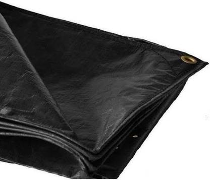 GreenLife TARPAULINE SHEET 12 X 18 FEET BLACK 200 GSM Tent - For resists from UV, high air, winds, airborne objects, rain, sun or sunlight