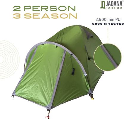 Jaqana JQ2 Vestibule Tent - For 2 Persons, Trekking, Camping & Hiking, 3 Seasons, tested upto 7,000m in Himalayas