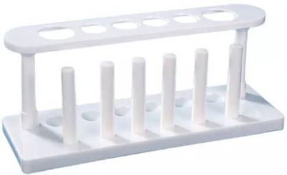 Apex Labs White Test Tube Stand With Drying Pins Plastic Test Tube Rack
