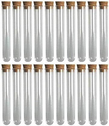 ecare 20 ml Rimmed Borosilicate Glass Test Tube