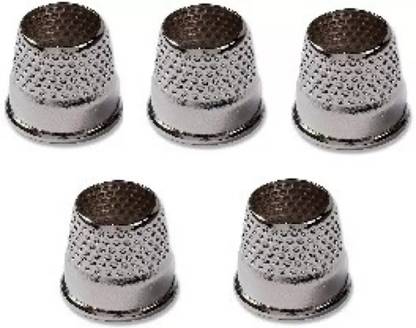 Kavch THIMBLE FOR FINGER PROTECTOR FROM NEEDLES MADE OF STAINLESS STEEL (PACK OF 5)
