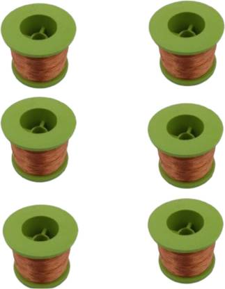 Smark A1 Metallic Zari Threads for Aari Work Hand Embroidering |copper Color|(6 pcs) Thread Pick