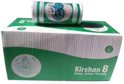 ARTPARASITE Coats Krishna Kite White threads High super glaced Threads for Kite Flying use Thread