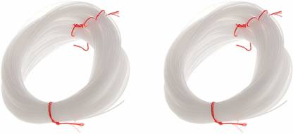 On Blow 0.60 mm Clear Nylon String Fishing Line (Pack of 6 Rings Each Ring 20 Meters) Thread