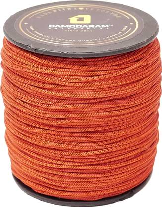 DAMODARAM 1mm Nylon Macrame Cord Dori For Art Craft & DIY Projects (Copper) Thread