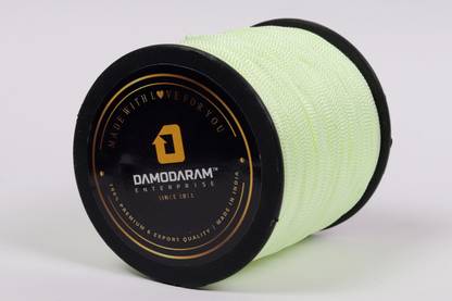 DAMODARAM 2mm Nylon Macrame Thread Cord For Art Craft & DIY Projects (Pista Green) Thread