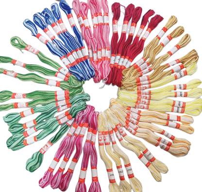 Shuttle Embroidery Thread Dual Shade J7777 Thread