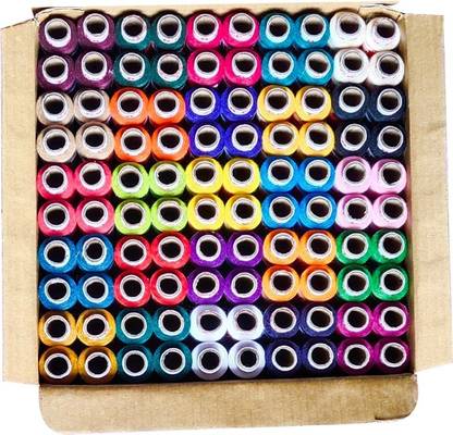 boss poly 2 PLY, SPUN POLYESTER SEWING THREAD, 25 COLOR EACH 4 PCS Thread