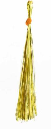 Embroiderymaterial Gold Color Mukaish Metal Strips for Craft and Embroidery 100gm Thread