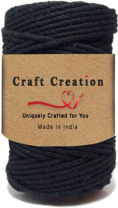 क्राफ्ट क्रिएशन काला थ्रेड