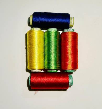 KHUSHA CREATIONS Multicolor Silk Thread, For Jewellery Making , Bangle Making, Aari,Embroidery Work Thread