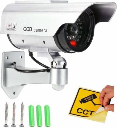 Rameja Realistic Looking Dummy Security CCTV Fake Bullet Camera With Flashing LED Light 3D Camera