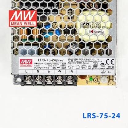 Creality LRS-75-24 DC 24V Power Supply 85-264VAC Input 75W 24V 3.2A Power Supply Driver Fitting Connector