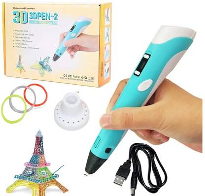 KAMMATESWARA 3D Printing Pen with LCD Display free 3 Filaments 3d printer pen 3D Printer Pen