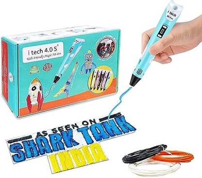 WOL3D itech Kids Friendly Magic 3D Pen Super value Pack (Blue) 3D Printer Pen
