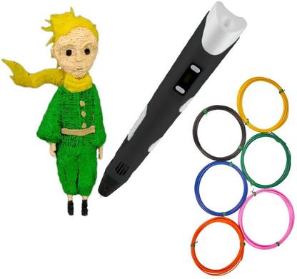 Time To 3D T3DV2-Black+PLA5M6C 3D Printer Pen