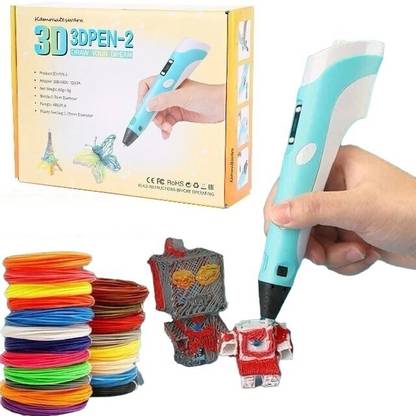 KAMMATESWARA 3D Pen with USB cable with 10 Extra filaments 3D Printer Pen