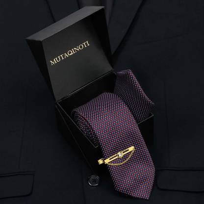 MUTAQINOTI Self Design Tie