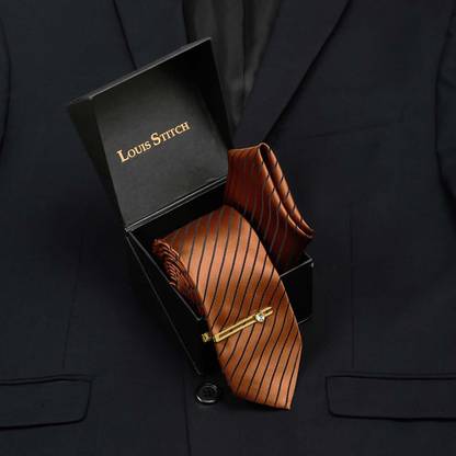 LOUIS STITCH Striped Tie