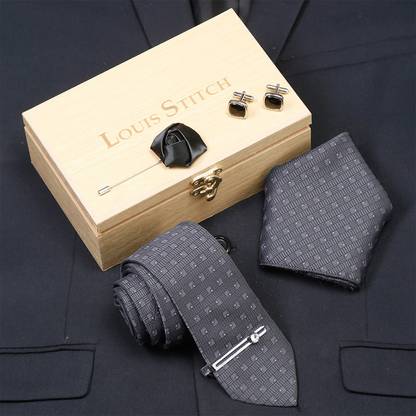 LOUIS STITCH Silk Tie & Cufflink