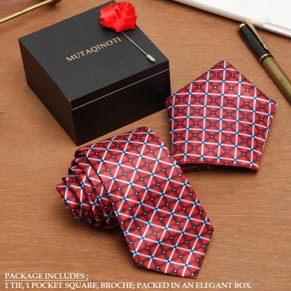 MUTAQINOTI Checkered Tie