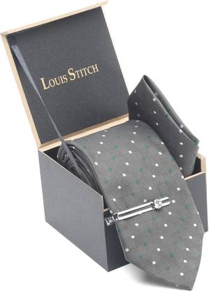 LOUIS STITCH Polka Print Tie