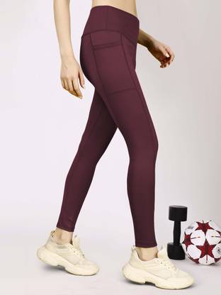 NEXSUS APPARELS Solid Women Maroon Track Pants