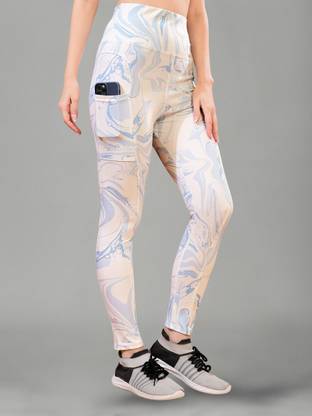 Kashikey creation Printed Women White Tights