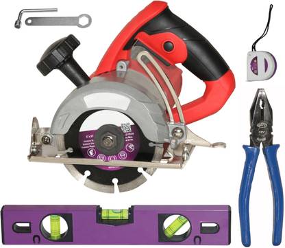 Digital Craft Marble Cutter Machine 125MM,12' Spirit Level, 3MTR Tape,8"Inch Combination Plier Marble Cutter