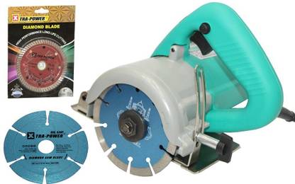 Digital Craft cutting machine (1240 W) (13000 RPM) (110 mm) for wood/marble/tile/granite/metal cutting Free 2 wheels Handheld Tile Cutter