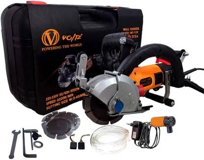 VOLTZ WC-133 6500W Wall Chaser, 5-Blade Slotting marble Cutter, 220V, 6500 RPM" Marble Cutter