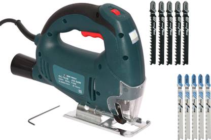 Digital Craft Jigsaw Small And Portable Home DIY Woodworking Home Hand Saw Pull Power Tools Woodworking Machinery With 10Pc Metal Wood Steel Cutter Blades Handheld Tile Cutter