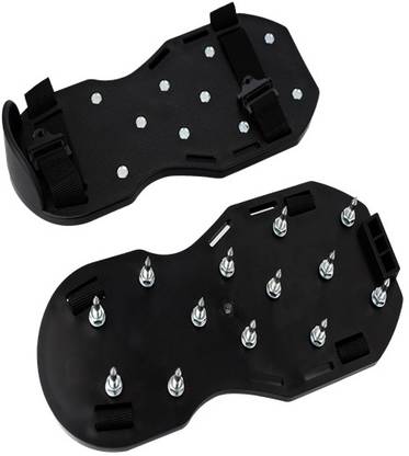 FACILE Epoxy Floor Spiked Shoes -Metal Plate Gunite Spiked Screeding Shoes Marble Cutter