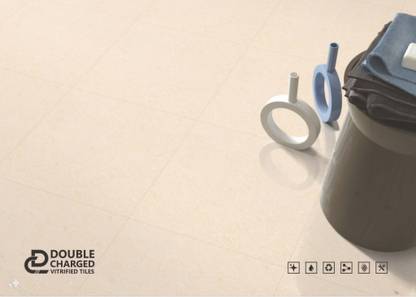 clayplus Premium Double Charged Vitrified Tiles ( 600*600 mm) ARMANI GOLDPack Of 4 Super Glossy Marble