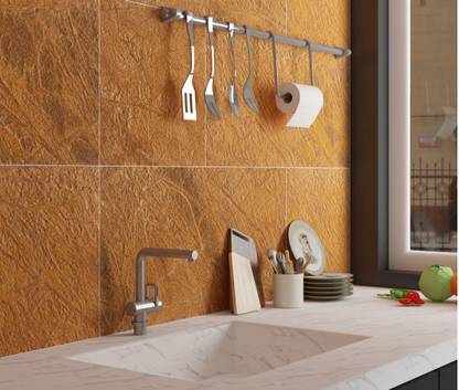 Laksh Decor Ita Gold Marble 4X2 Ft Wall Tiles for Wall Décor 8 Sq.ft per pieces Metalic Modern