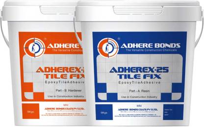 adherebonds Epoxy Tile Adhesive - Heavy Duty Bonding Solution - 10 Kg Glossy Cement