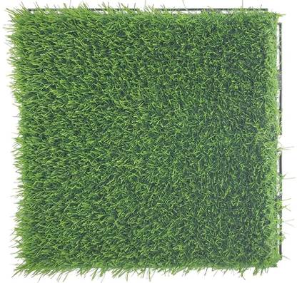 Plantex Artificial Grass Deck Tiles for Garden Interlocking Installation(1212-Pack of 1) Matt Natural