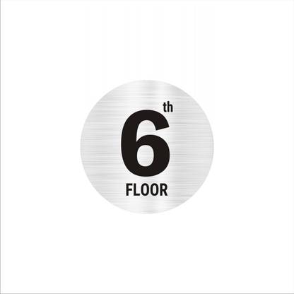 Mindcraftz 6th Floor Sign board Small Size Sign