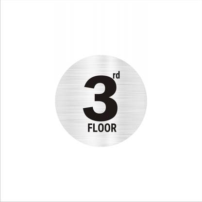 Mindcraftz 3th Floor Sign board Small Size Sign