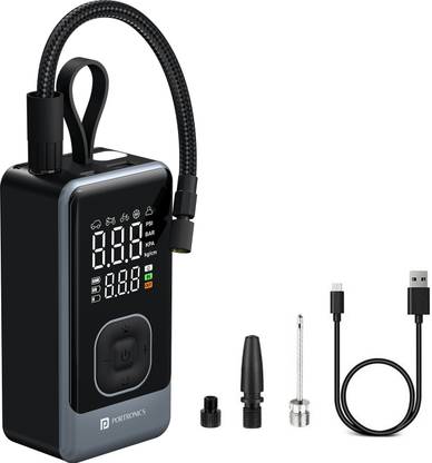 Portronics POR-3094 150 psi Tyre Air Pump for Car & Bike