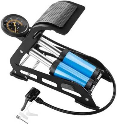 Pumpzen Double Cylinder High-Pressure Air Foot Pump BS25PZ103 160 psi Tyre Air Pump for Car & Bike
