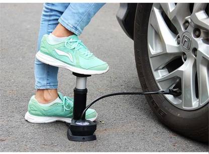 EXOLLENT High Pressure Foot Air Pump Compressor for Car EXNT25NW20 160 psi Tyre Air Pump for Car & Bike