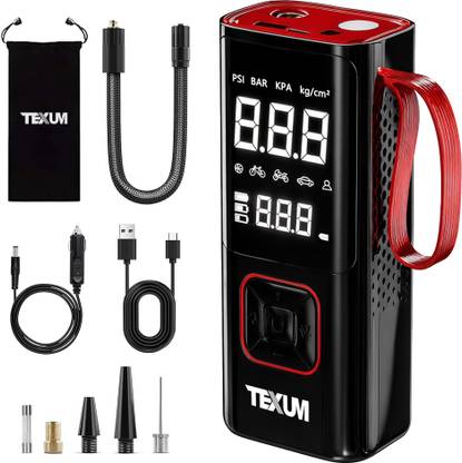 TEXUM TAP-25 190 psi Tyre Air Pump for Car & Bike
